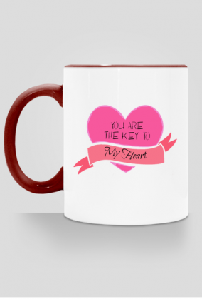 Kubek "You are the key to my heart"