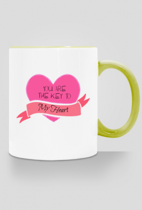 Kubek "You are the key to my heart"