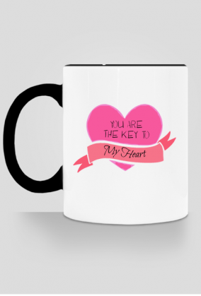 Kubek "You are the key to my heart"