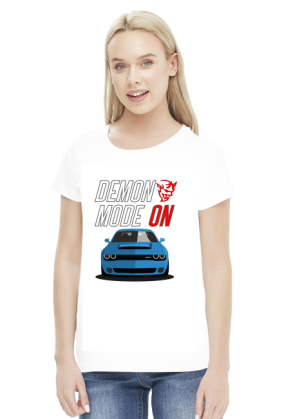 Dodge Challenger Demon - T-shirt damski