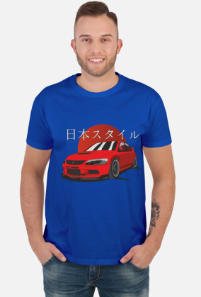 Mitsubishi Evo IX - T-shirt męski
