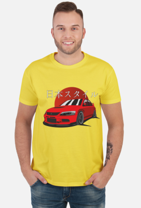 Mitsubishi Evo IX - T-shirt męski