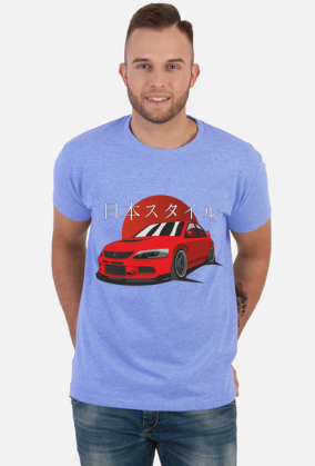 Mitsubishi Evo IX - T-shirt męski