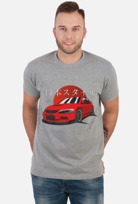 Mitsubishi Evo IX - T-shirt męski