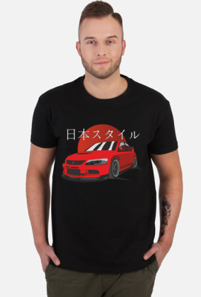Mitsubishi Evo IX - T-shirt męski