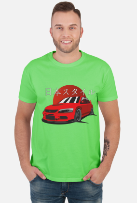 Mitsubishi Evo IX - T-shirt męski