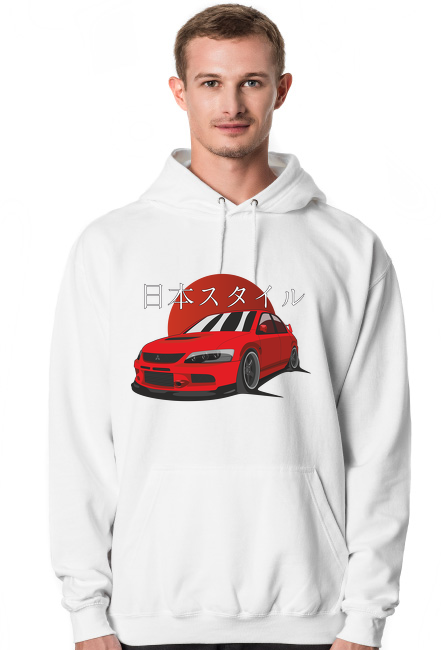 Mitsubishi Evo IX - Bluza z kapturem