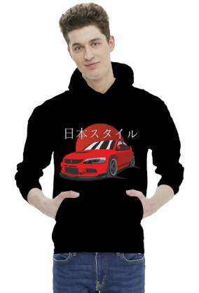 Mitsubishi Evo IX - Bluza z kapturem