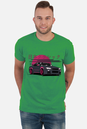 Nissan R34 - T-shirt męski