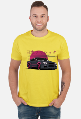 Nissan R34 - T-shirt męski