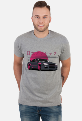 Nissan R34 - T-shirt męski