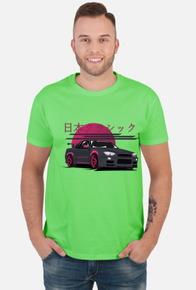 Nissan R34 - T-shirt męski