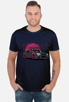 Nissan R34 - T-shirt męski