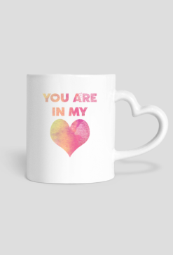 Kubek z uchem w kształcie serca "You Are In My Heart