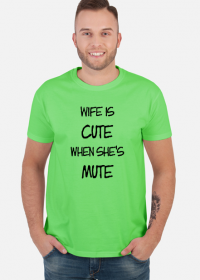 Wife is cute (men t-shirt) di