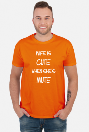 Wife is cute (koszulka męska) jg