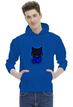 Bluza z kapturem JW - Niebieska