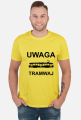 Koszulka męska Uwaga tramwaj 2