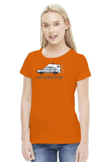 Koszulka Polonez 8-bit Damska