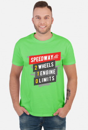 Koszulka - SPEEDWAY - 2 WHEELS - 1 ENGINE - 0 LIMITS
