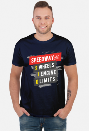 Koszulka - SPEEDWAY - 2 WHEELS - 1 ENGINE - 0 LIMITS