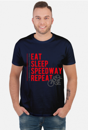 Koszulka - EAT - SLEEP - SPEEDWAY - REPEAT