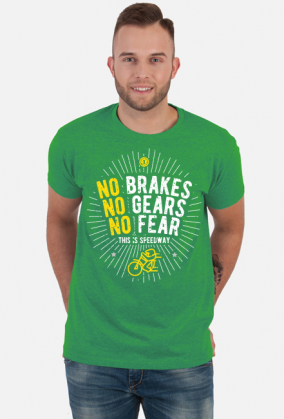 Koszulka - NO BRAKES - NO GEARS - NO FEAR