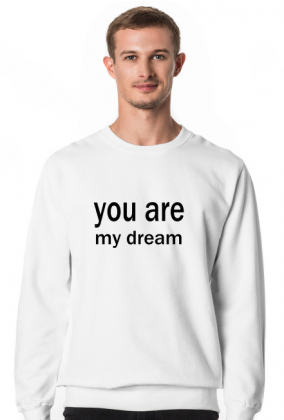 You are my dream/ ciepła bluza męska