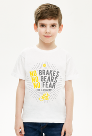 Koszulka - NO BRAKES - NO GEARS - NO FEAR