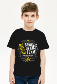 Koszulka - NO BRAKES - NO GEARS - NO FEAR