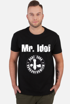 Koszulka Mr. Idol/Bądź sobą (czarna)