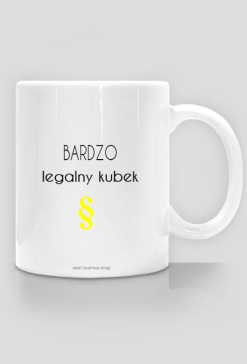 Żółty legalny kubek
