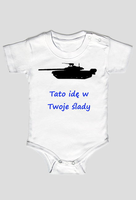 Body Tato idę w Twoje ślady czołg