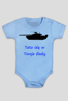 Body Tato idę w Twoje ślady czołg