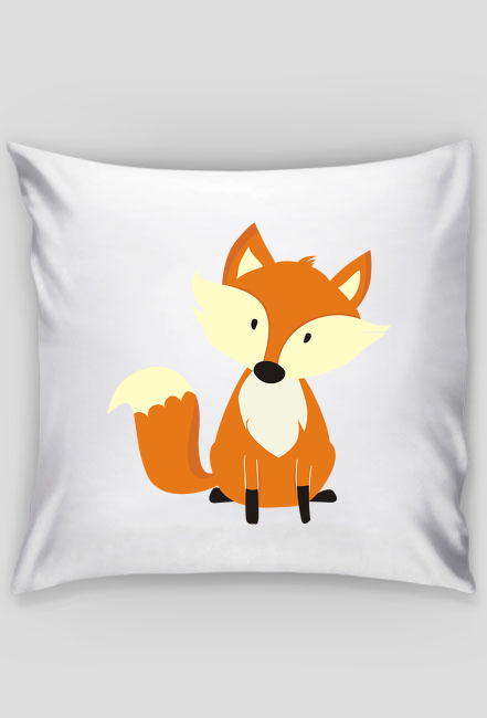 Poszewka na poduszkę z liskiem