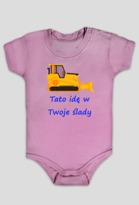 Body Tato idę w Twoje ślady spychacz spycharka budowlaniec