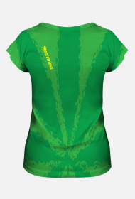 Koszulka damska StraYmind CBD Front-Back Green