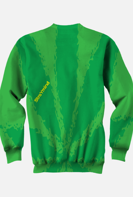 Bluza bez kaptura StraYmind Only Good Stuff Green Full