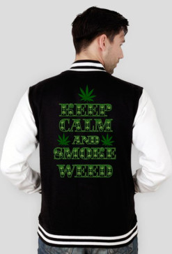 Keep Calm and Smoke Weed Jacket College (man)