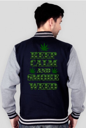 Keep Calm and Smoke Weed Jacket College (man)