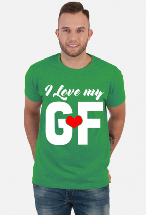 Koszulki dla par I love my GF - walentynki