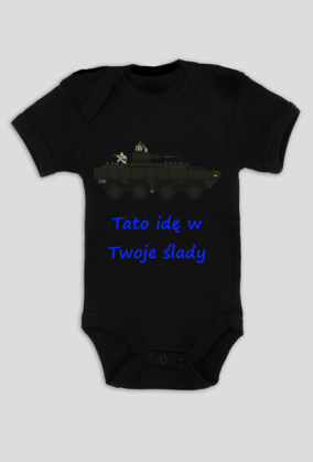 Body Tato idę w Twoje ślady rosomak wojsko piechota