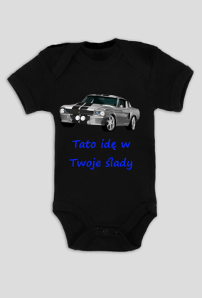 Body Tato idę w Twoje ślady Shelby samochód kierowca