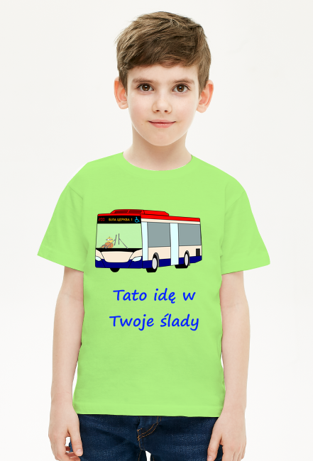 Koszulka Tato idę w Twoje Autobus kierowca