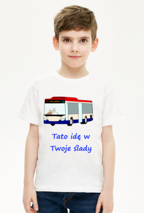 Koszulka Tato idę w Twoje Autobus kierowca