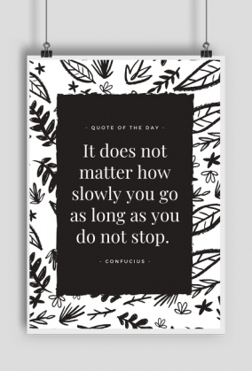 Plakat "Quote of the day"