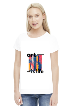Koszulka damska "art is life"