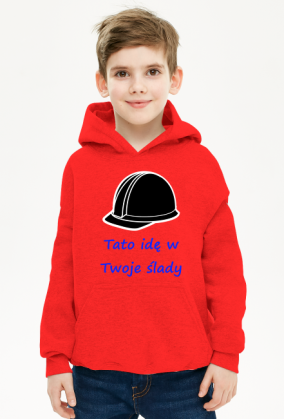 Bluza Tato idę w Twoje ślady inżynier budowlaniec