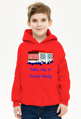 Bluza Tato idę w Twoje ślady Autobus kierowca