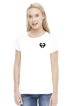 T-Shirt damski z logo TEAM TIM HEART